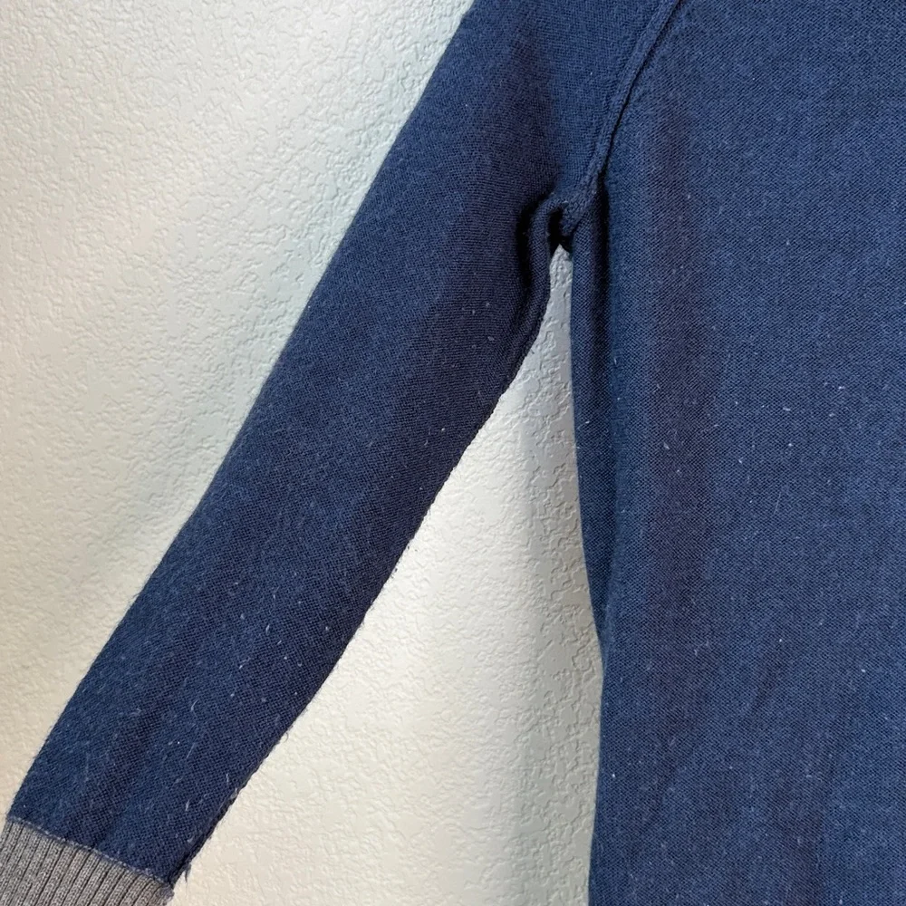 Stio Crew Neck Sweater Merino Wool Blue and Gray size Medium - Picture 8 of 14